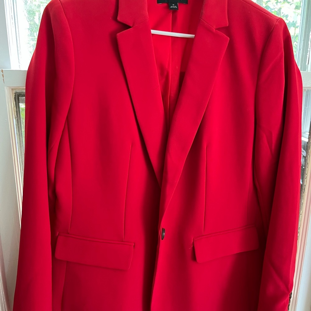 Ann Taylor Vibrant Red Blazer - Picture 8 of 8